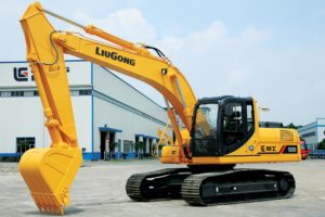 Wheel loader and hydraulic excavators from Liugong