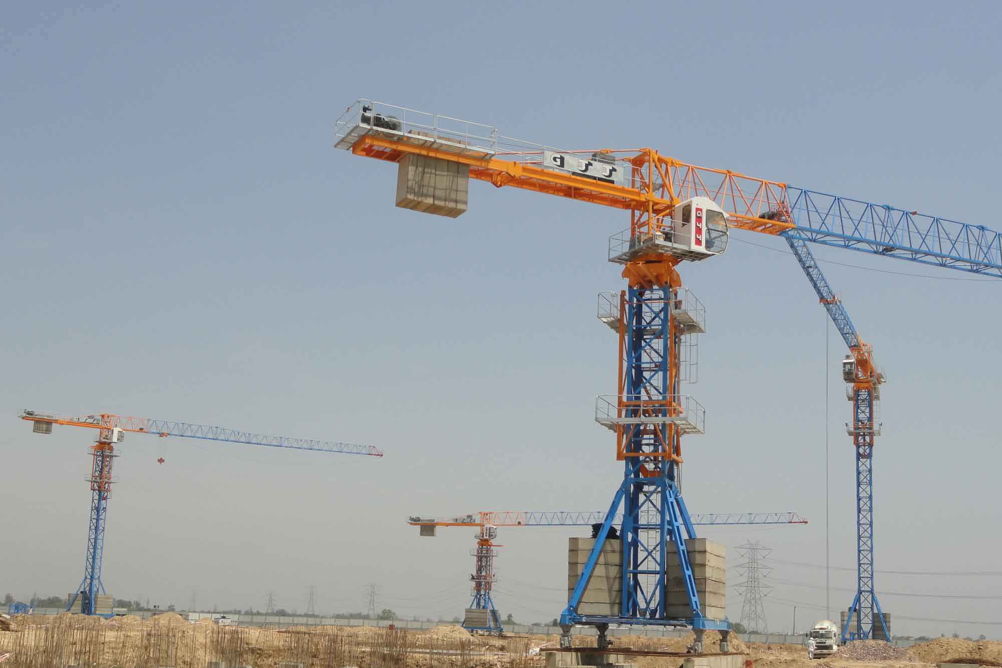 Monsoon preparation for tower cranes