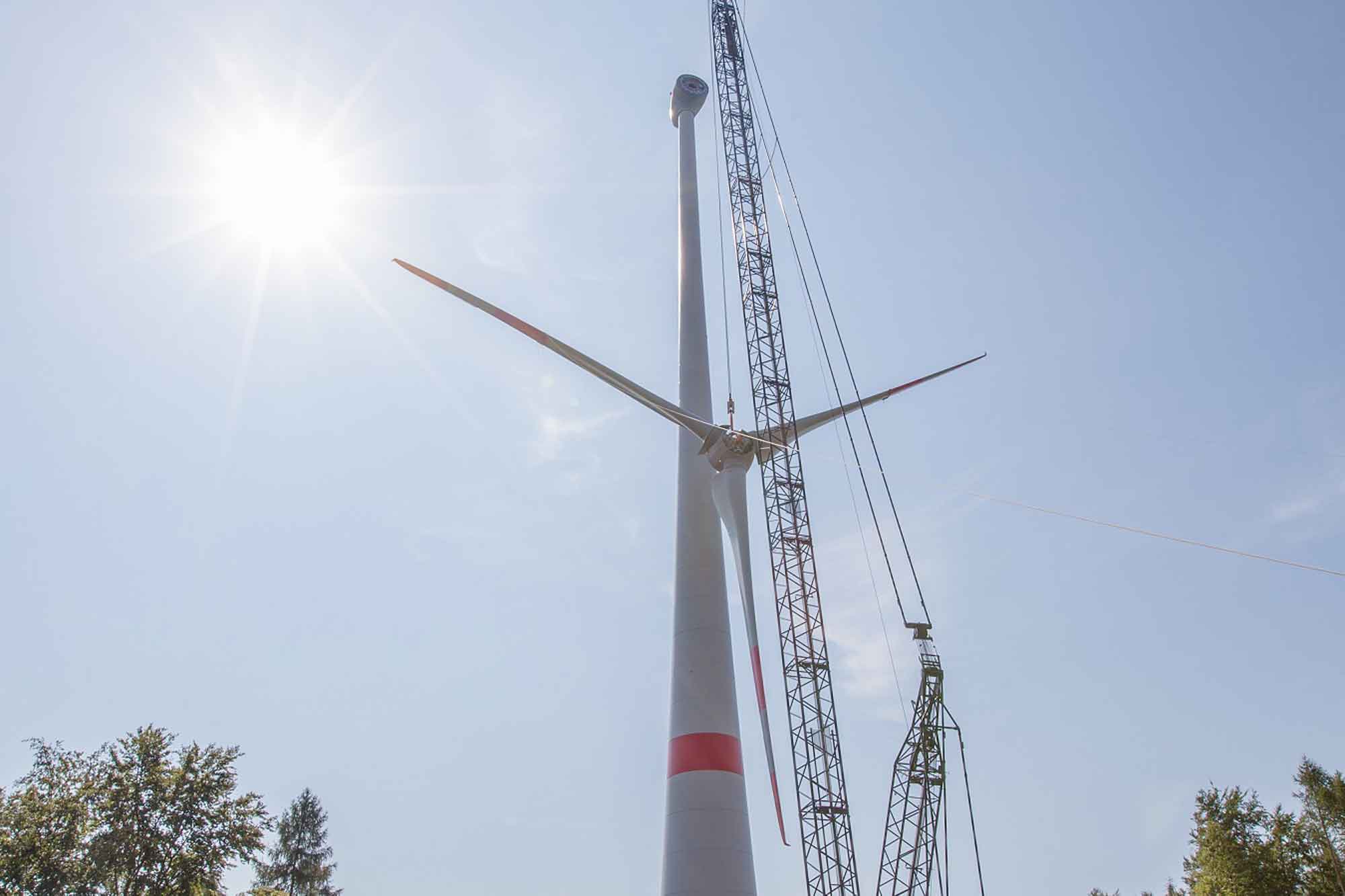 Terex crawler crane to erect wind turbine in Germany