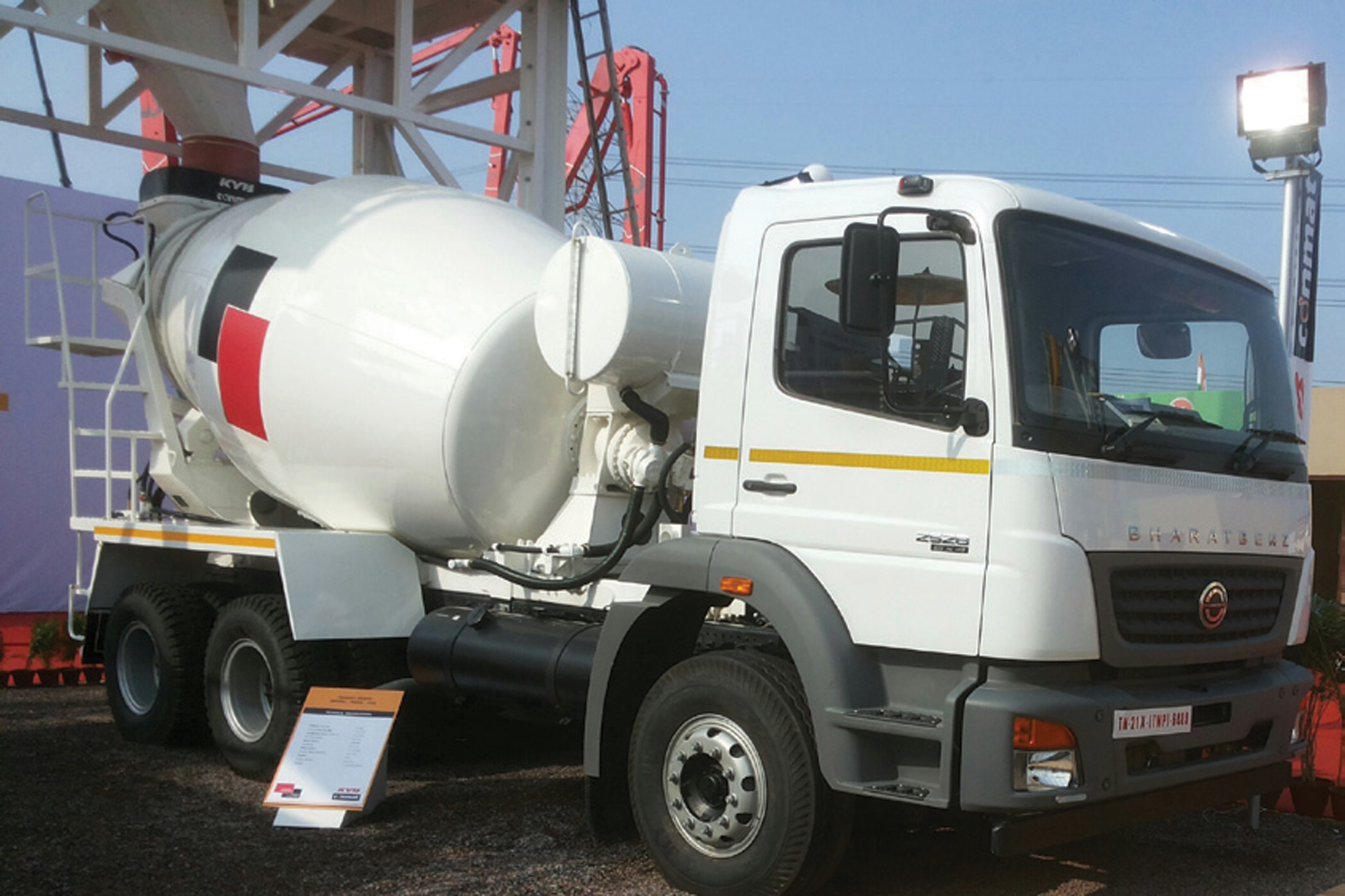 KYB Conmat unveils new mobile batching plant and transit mixer