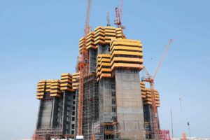 Schwing pumps concrete at world’s tallest building