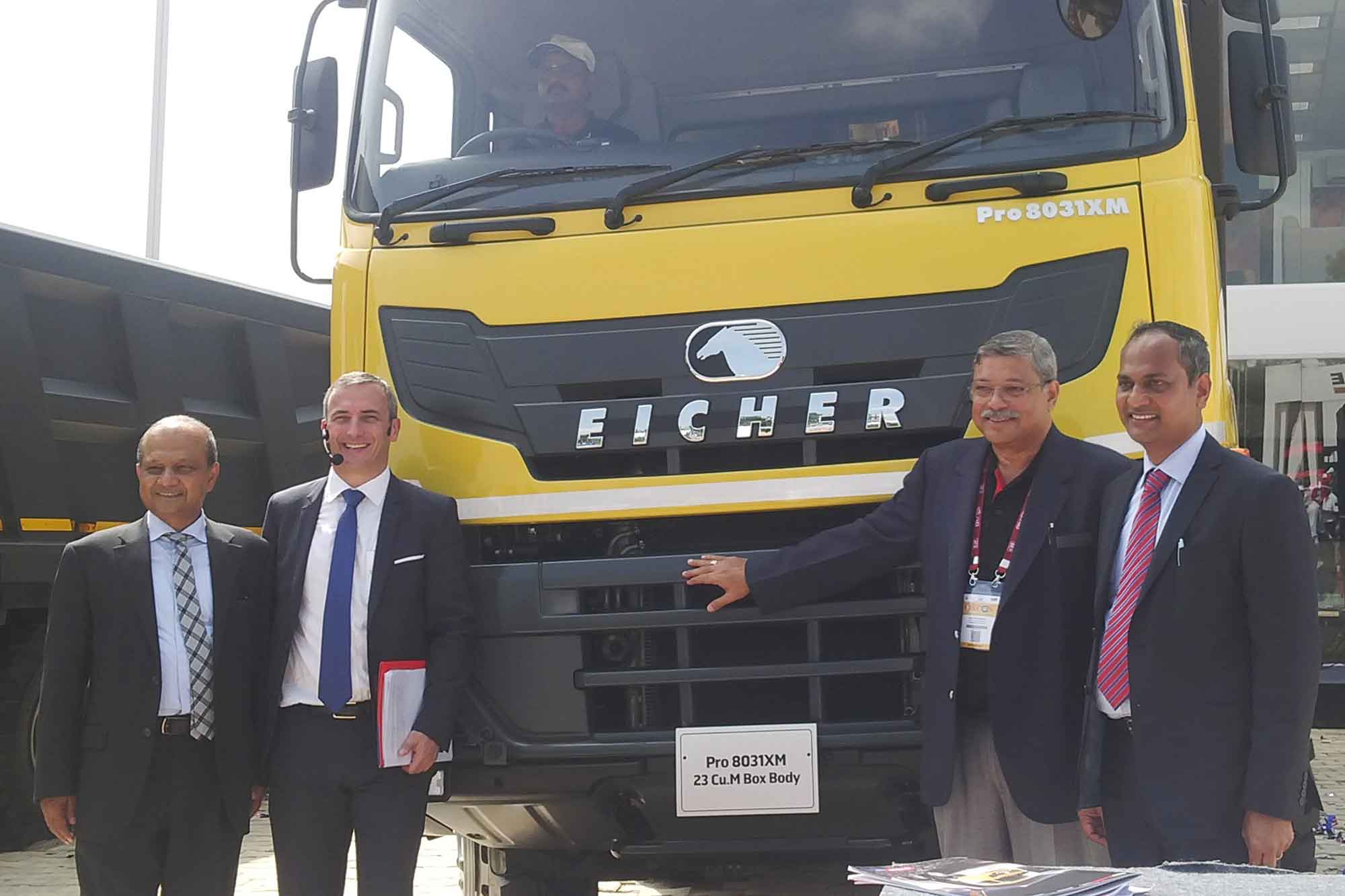 Eicher launches new range of tippers for mining and construction