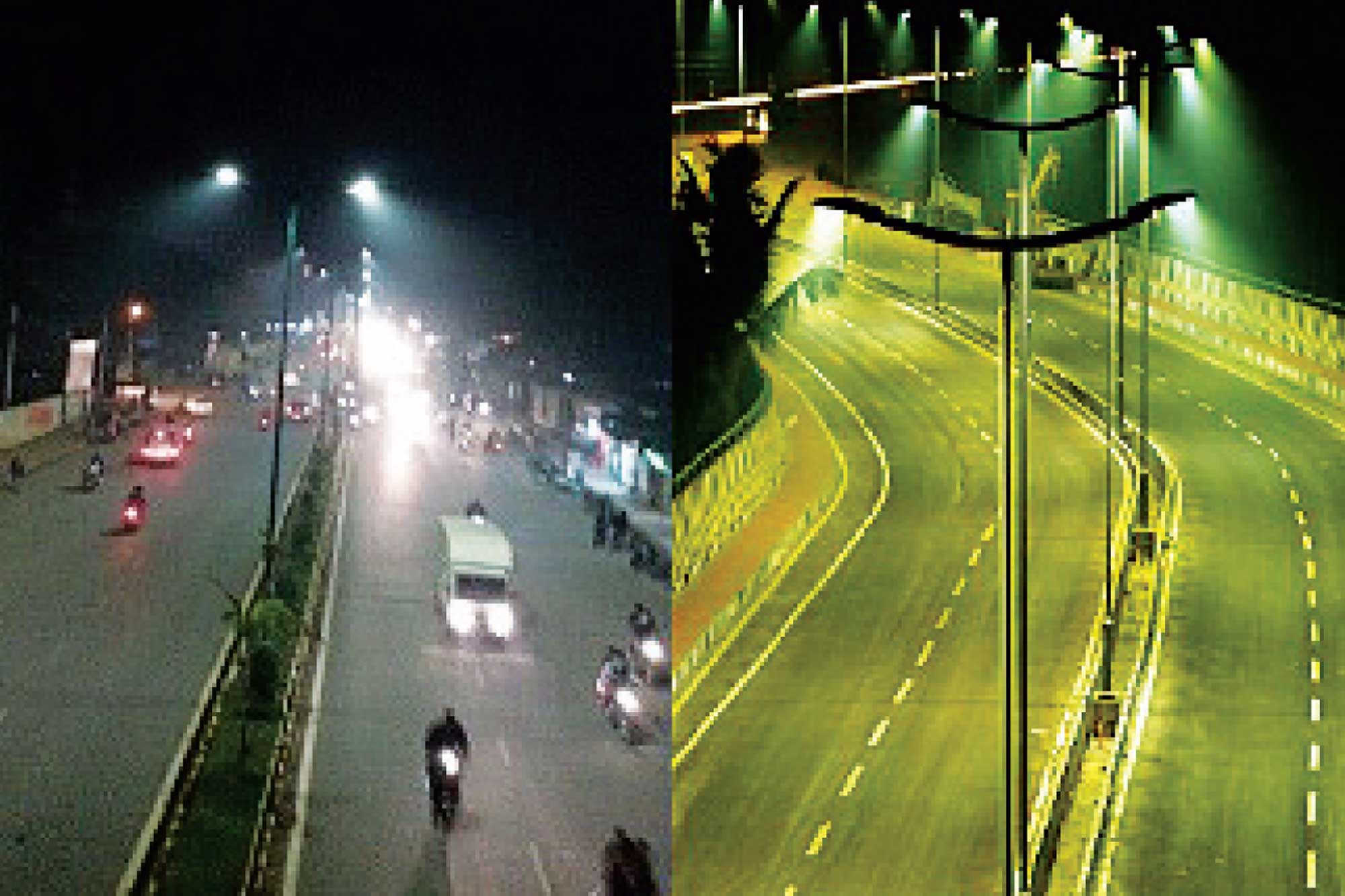 Keselec Schréder installs remotely controlled LED street lights in Ujjain