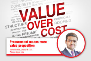 Procurement means more value proposition