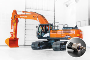 Hitachi adds oil sensors to excavators