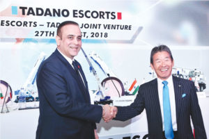 Escorts joins hands with Tadano group for mobile cranes