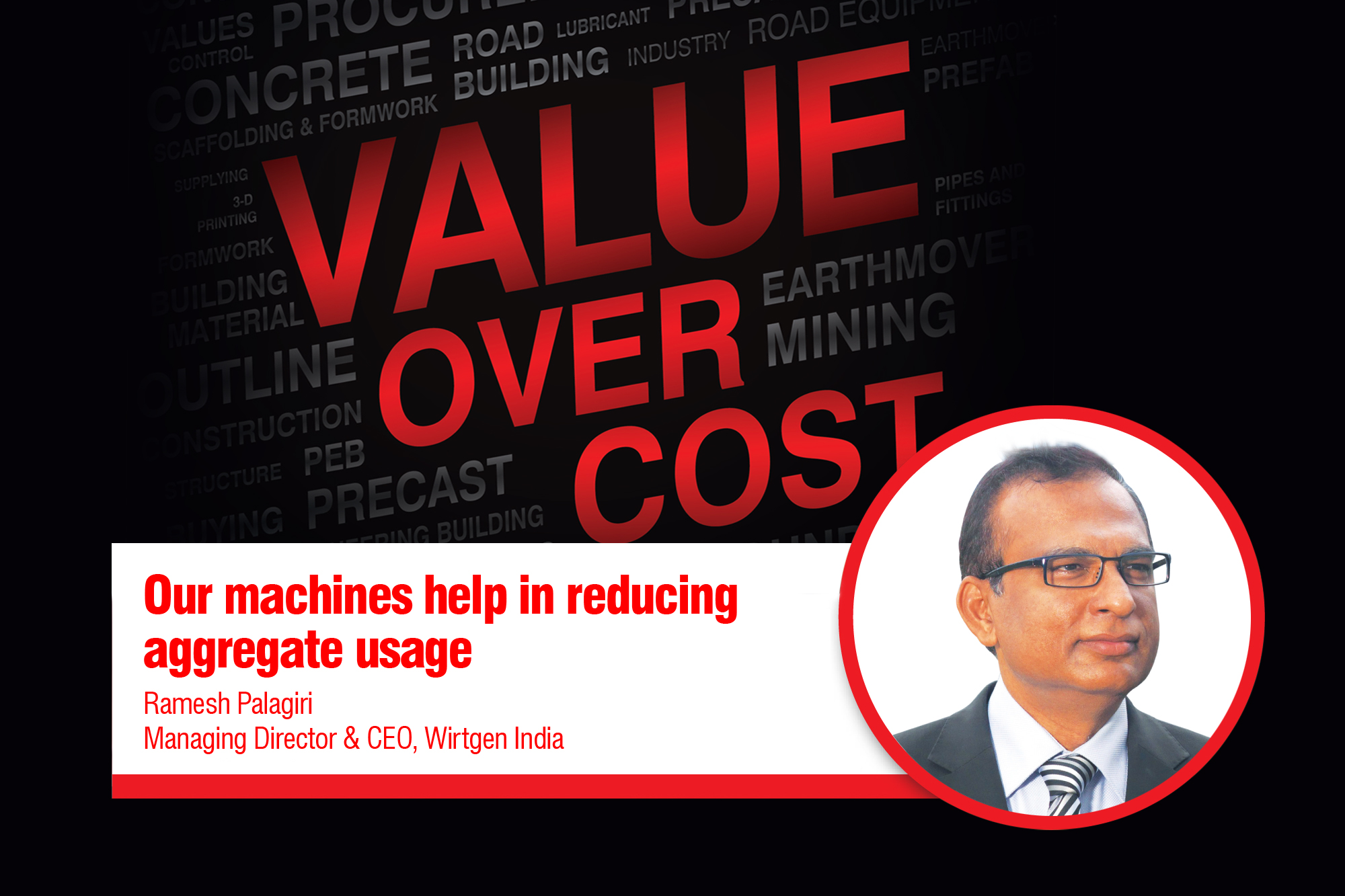 Our machines help in reducing aggregate usage