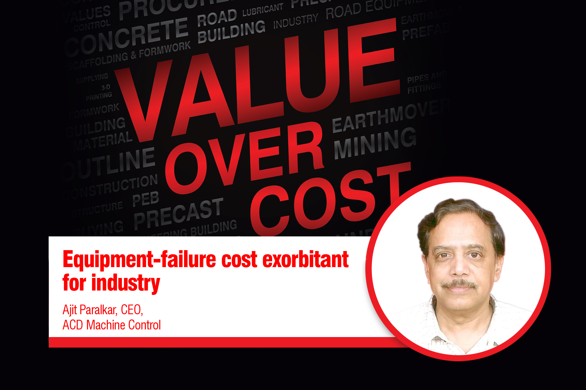 Equipment-failure cost exorbitant for industry