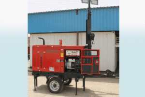 Ajashy Weldlight: Lighting mast and welding machine hybrid