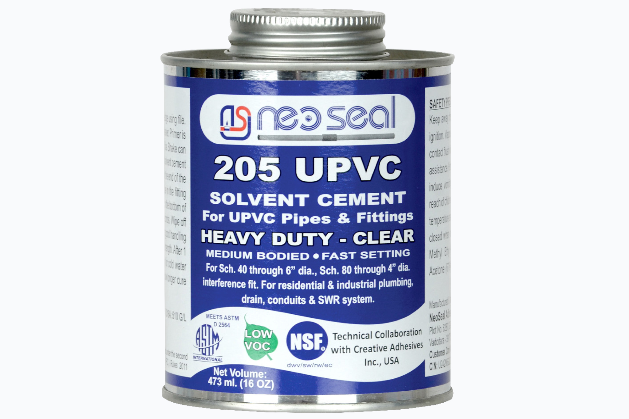 Solvent Cement for Residential, Industrial & Agriculture Irrigation plumbing System