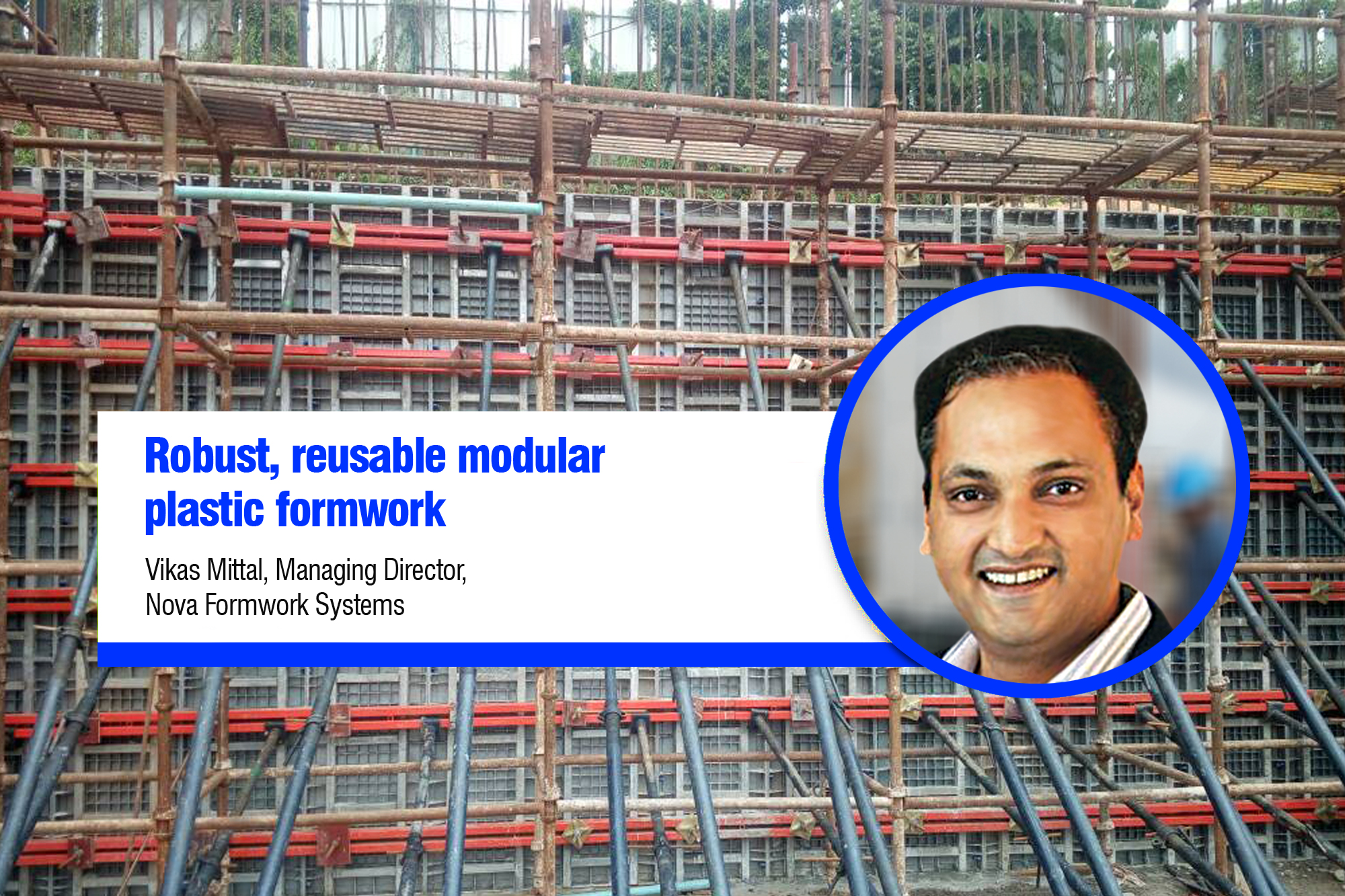 Robust, reusable modular plastic formwork