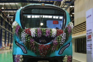 Alstom rolls out 100th metro trainset