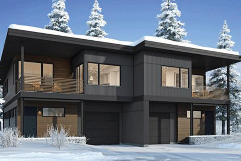 Sustainably designed, prefabricated homes installed in Olympic valley in less than eight hours