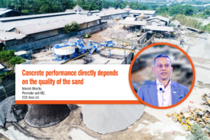 Concrete performance directly depends on the quality of the sand