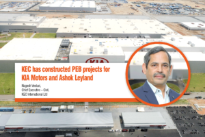 KEC has constructed PEB projects for KIA Motors and Ashok Leyland