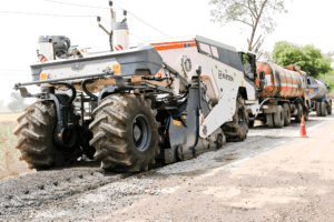 WIRTGEN Cold Recycler & Soil Stabilizer WR 240: Rehabilitated 22 Km Road Near Hapur