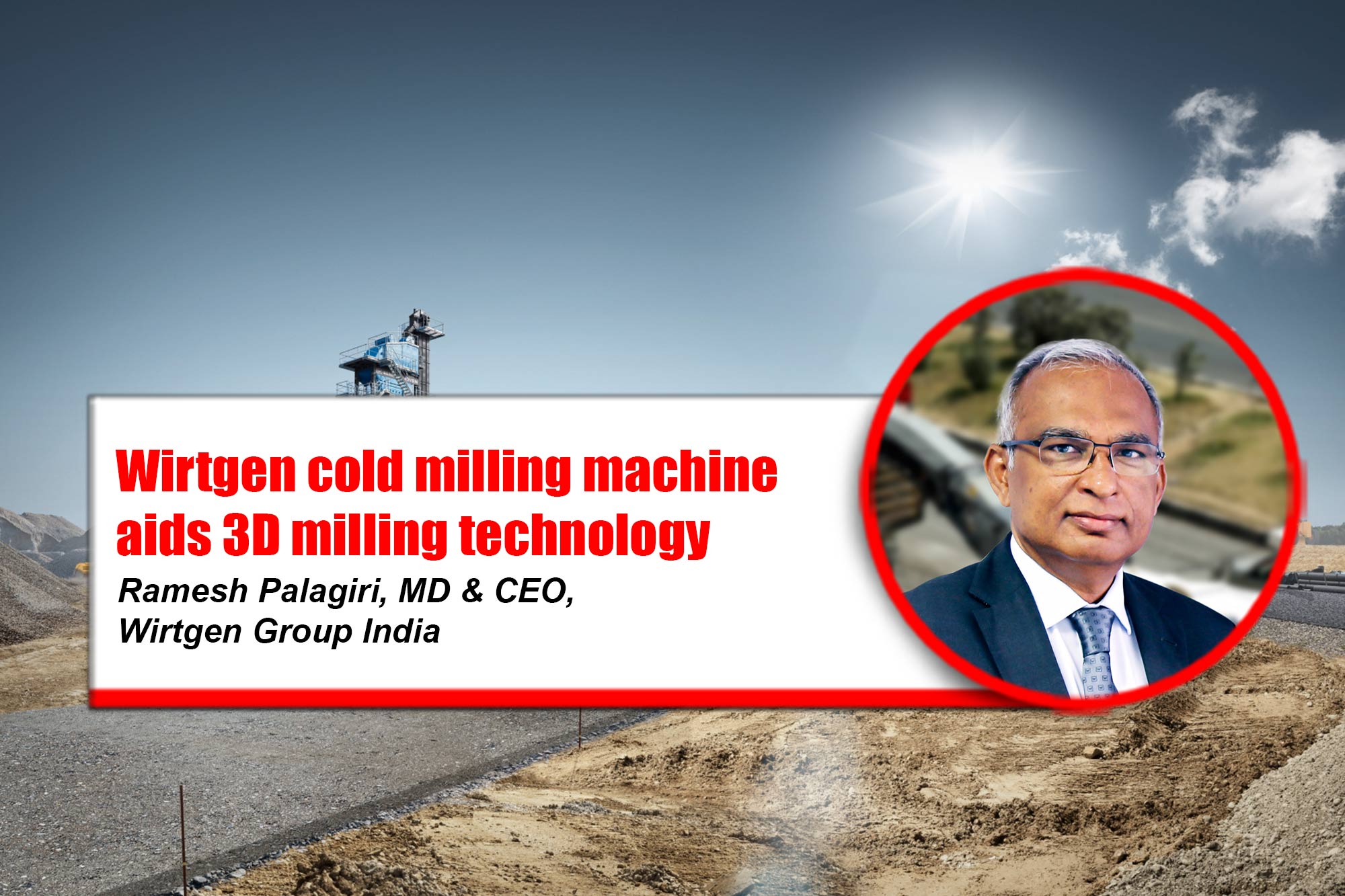 Wirtgen cold milling machine aids 3D milling technology