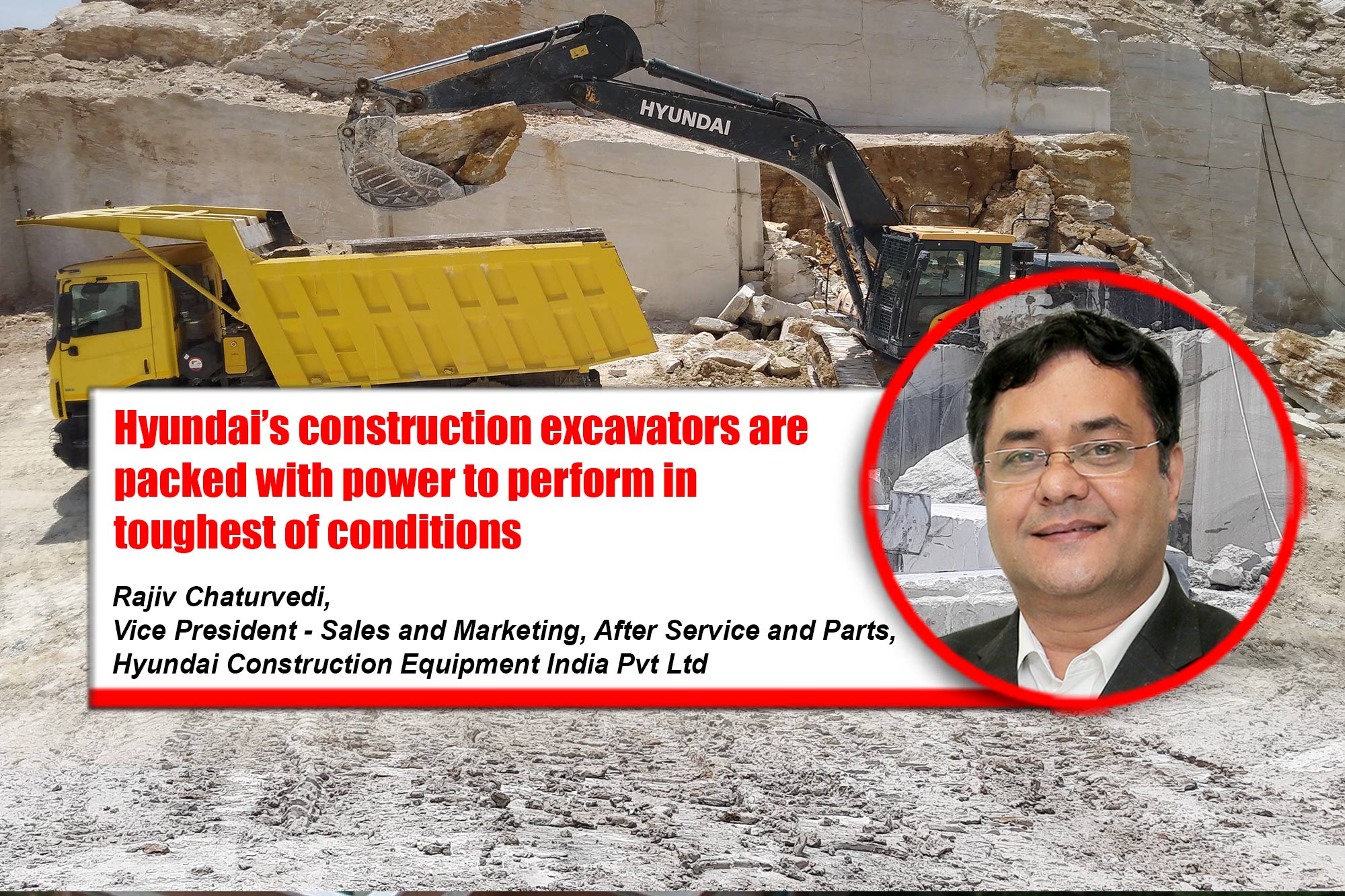 Hyundai’s construction excavators are packed with power to perform in toughest of conditions