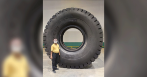 BKT welcomes new 57” giant tire EARTHMAX SR 468