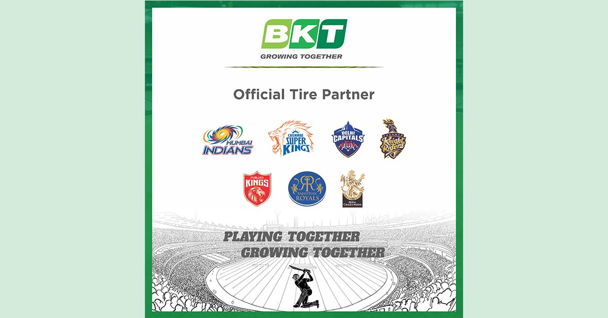 BKT Tires partners with 7 leading teams in the upcoming T20 league