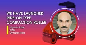 We have launched ride-on type compaction roller