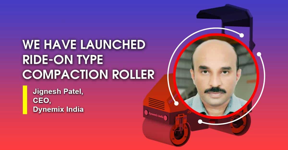 We have launched ride-on type compaction roller