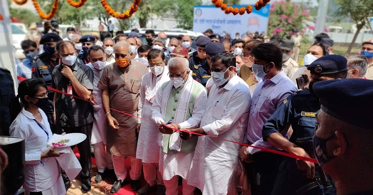 Haryana CM ML Khattar inaugurates 500-bed Covid hospital at OP Jindal Modern School