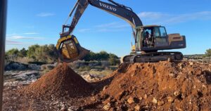 Managing soil, excavated rock, and sand onsite