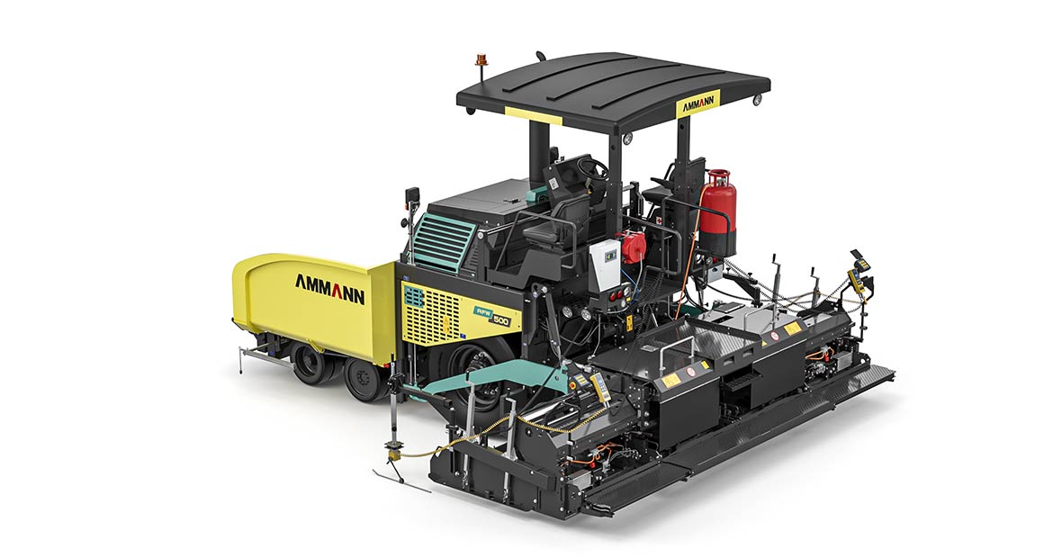 New Ammann wheeled paver for highway projects