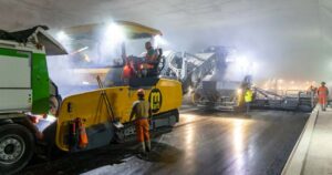 Vögele – Smart road construction in Switzerland’s widest tunnel