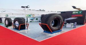 BKT’s GIANT 57” TIRE EARTHMAX SR 468 SHOWCASED AT IME 2022