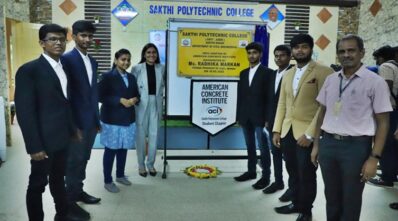 American Concrete Institute inaugurates its Student Chapter at Sakthi Polytechnic, Chennai