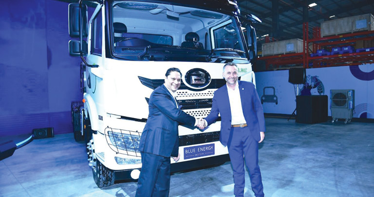 Blue Energy Motors launches India’s  first LNG-fuelled green truck