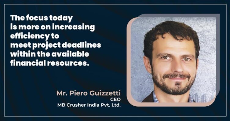 Outsourcing building projects to specialist businesses, using prefabricated materials, and incentives for early project completion are all trends in the construction equipment market, says Dr. Piero Guizetti, CEO of MB Crusher India Pvt. Ltd.