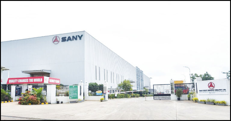 Sany Bharat exhibits huge product line at BC India