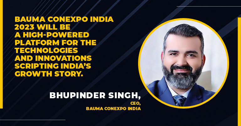 Bhupinder Singh appointed CEO of bauma CONEXPO INDIA