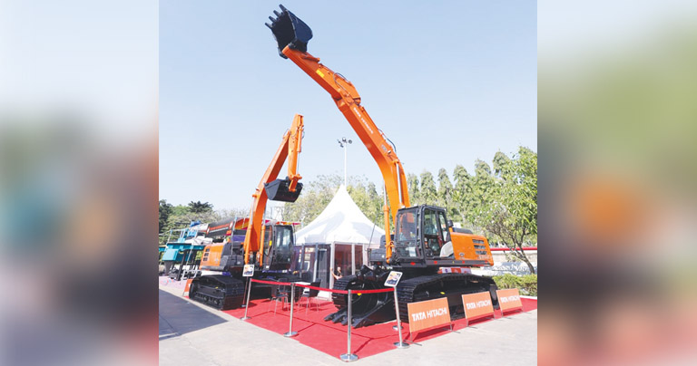 <strong><em>Tata Hitachi exhibits hydraulic excavators for stone quarrying at STONA 2023</em></strong>