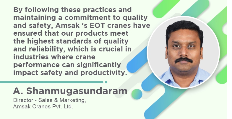 Amsak Cranes excels in Industry 4.0 with smart EOT Crane tech