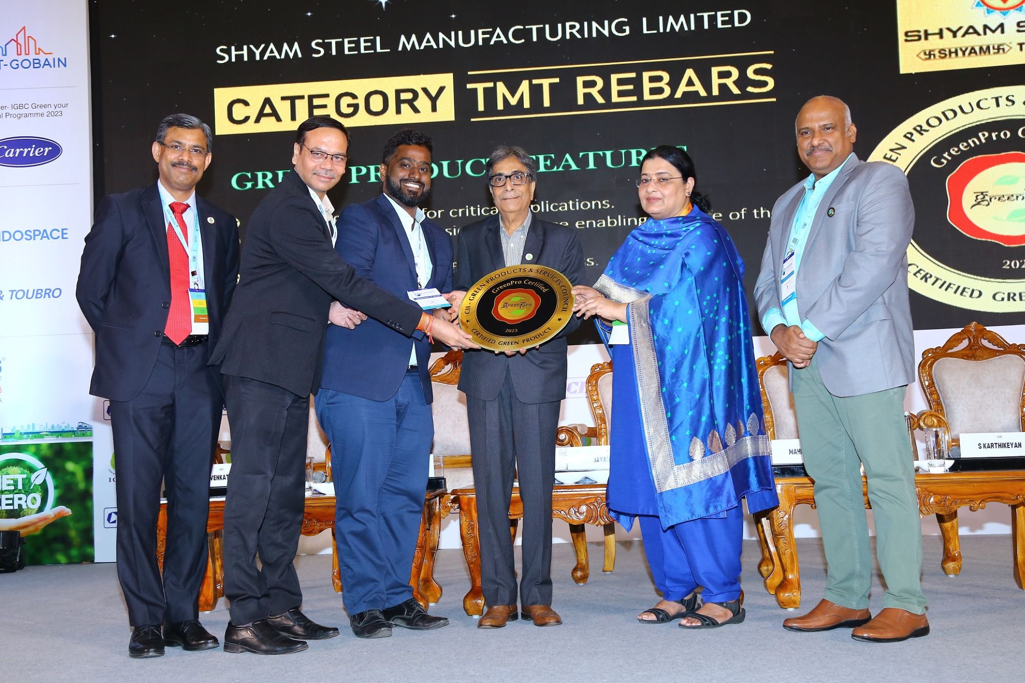 Shyam steel secures green pro certification, elevating sustainability standards in steel manufacturing for a greener future