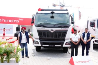 Driving innovation and empowering communities Mahindra redefines excellence with BLAZO X m-DURA tipper and CEV5 construction equipment at Excon 2023