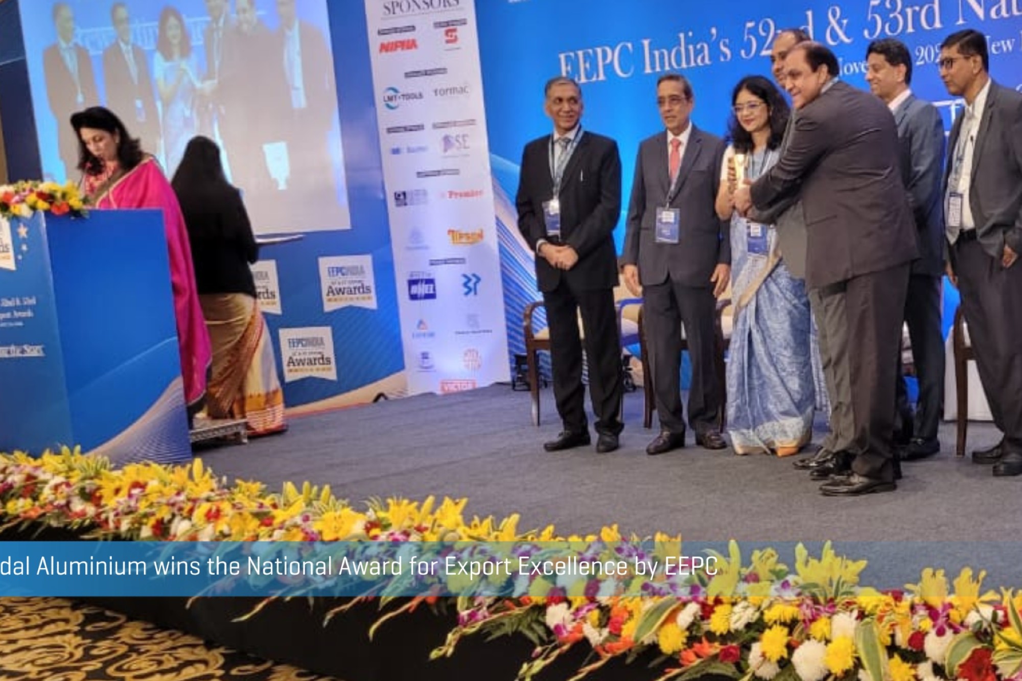 Jindal Aluminum excellence EEPC national export awards as star performer