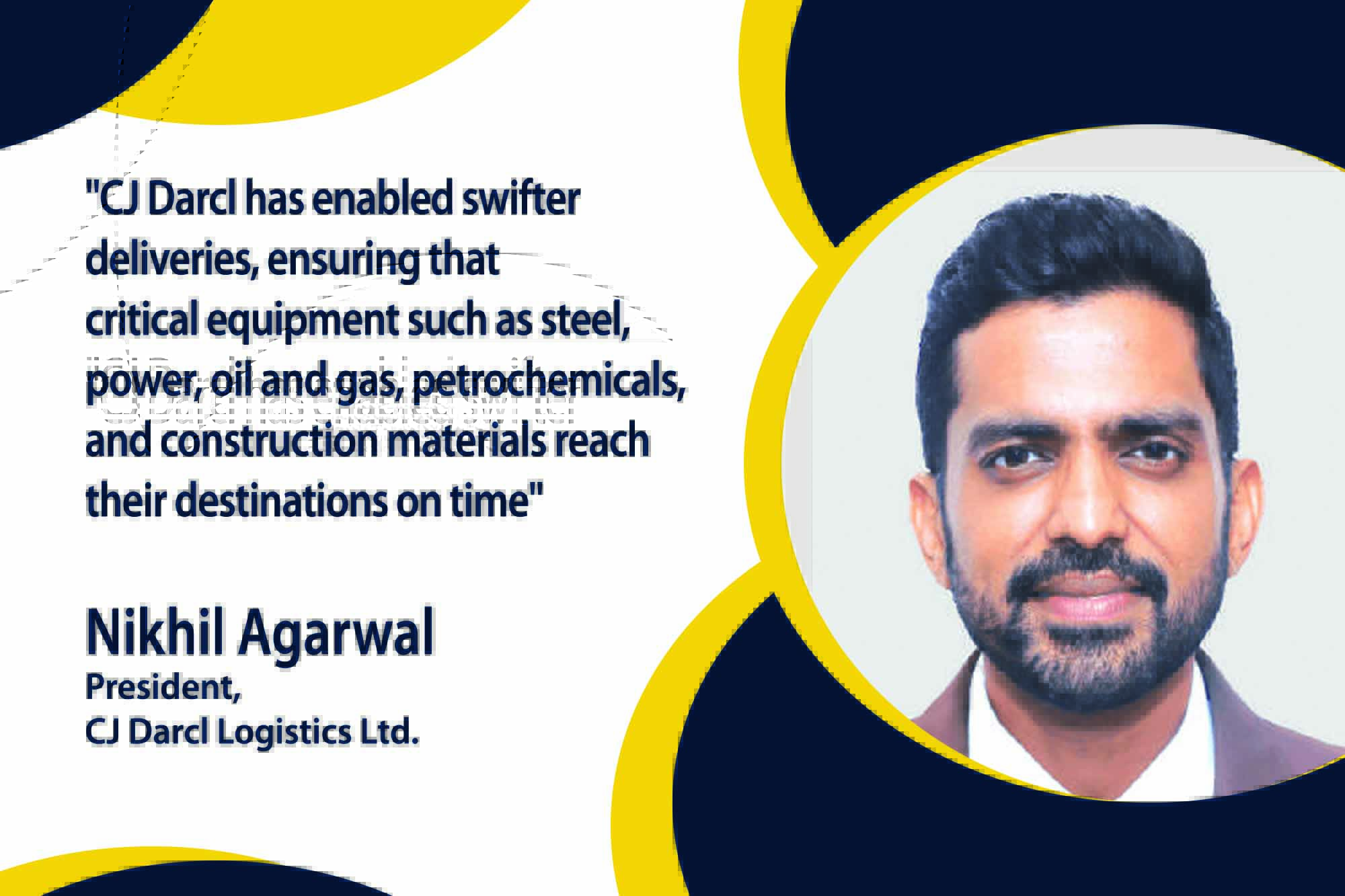 In an exclusive interview with Nikhil Agarwal, President of CJ Darcl Logistics Ltd., we delve into the company's pivotal role in driving the logistics sector's growth amidst India's evolving needs and anticipated GDP growth.