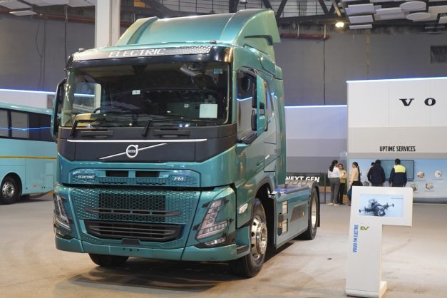 Volvo FM Electric debuts at Bharat Mobility Global Expo 2024