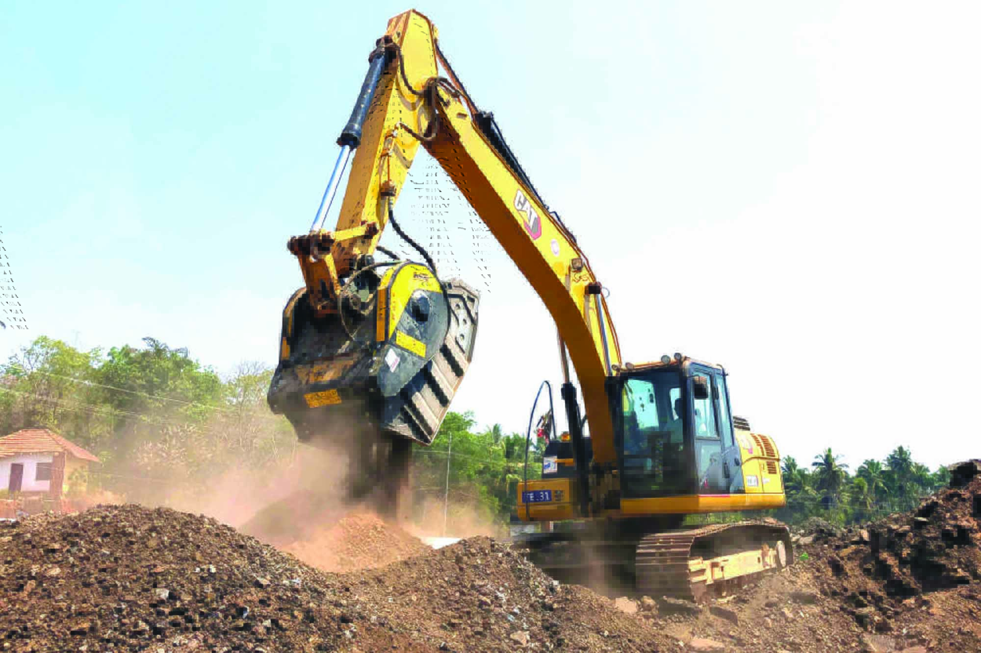 In the heart of Kerala, a prominent road construction company is rewriting the rules of the game with the ground breaking MB Crusher bucket.