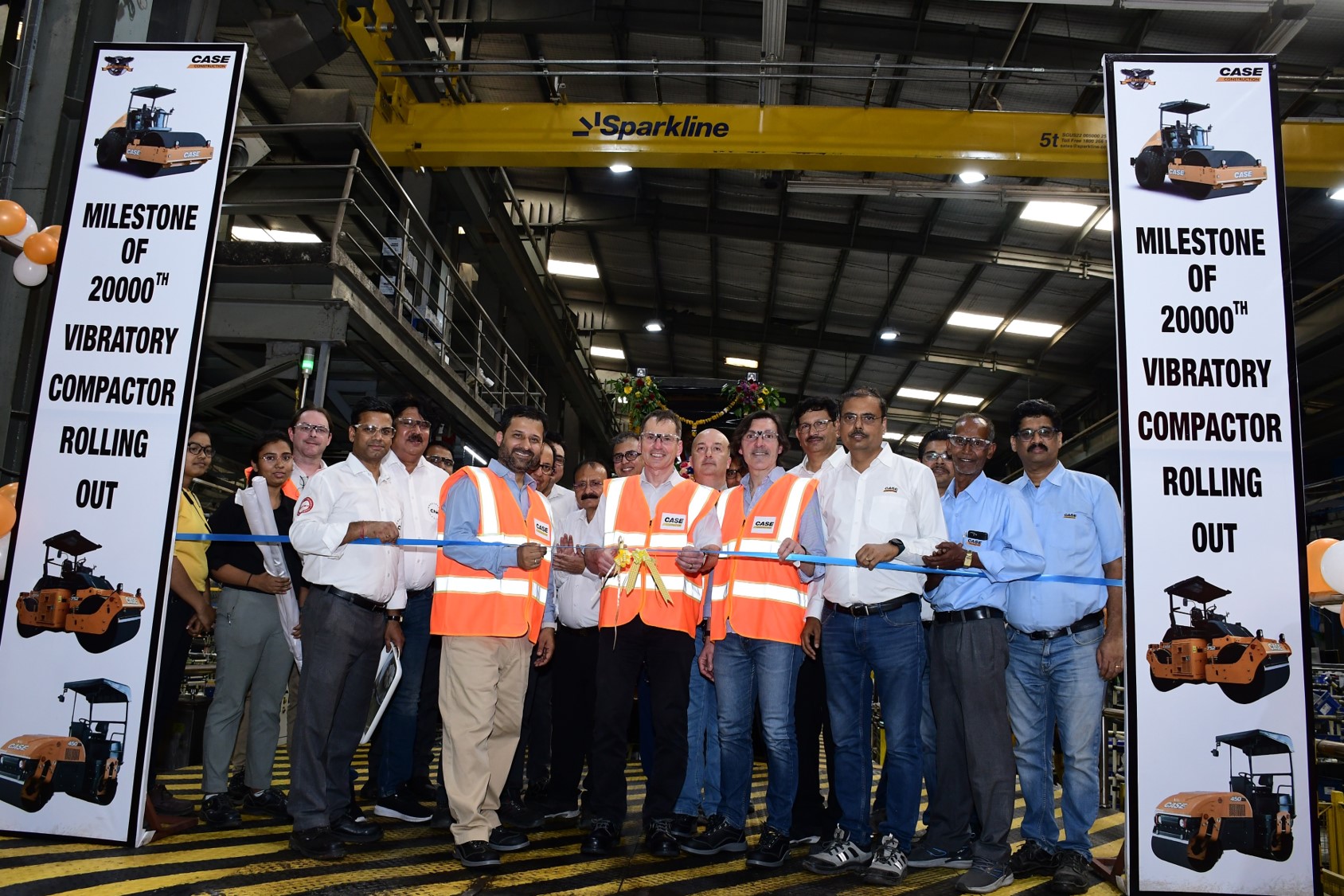 CASE Construction Equipment, a brand of CNH, has achieved a significant milestone of producing 20,000th Vibratory Compactors, from its state-of-the-art facility in Pithampur, Madhya Pradesh.