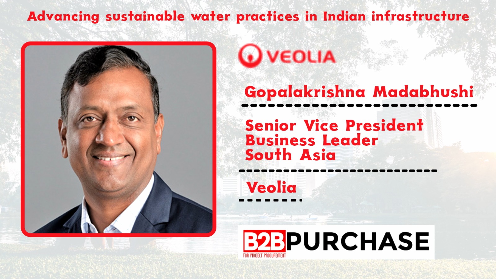 Advancing sustainable water practices in Indian infrastructure | B2B Purchase Magazine