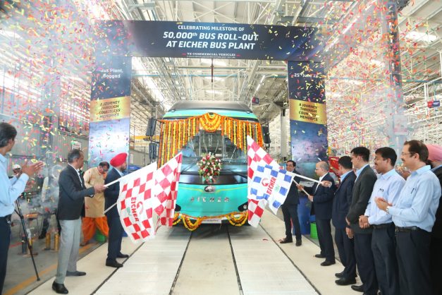 Eicher Trucks & Buses celebrates 50,000th factory-built bus