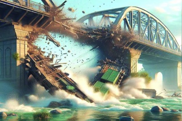 Fall of bridges