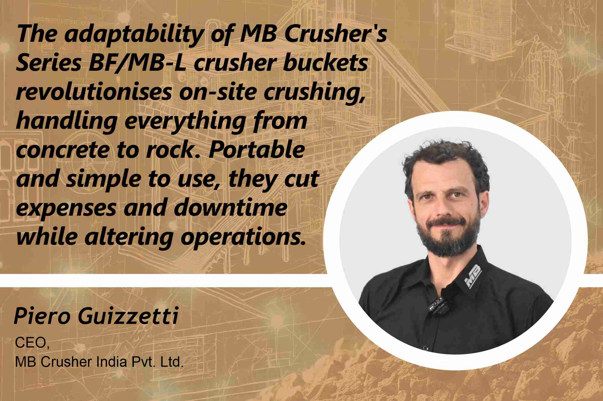 Piero Guizzetti CEO, MB Crusher India Pvt. Ltd. _ B2B