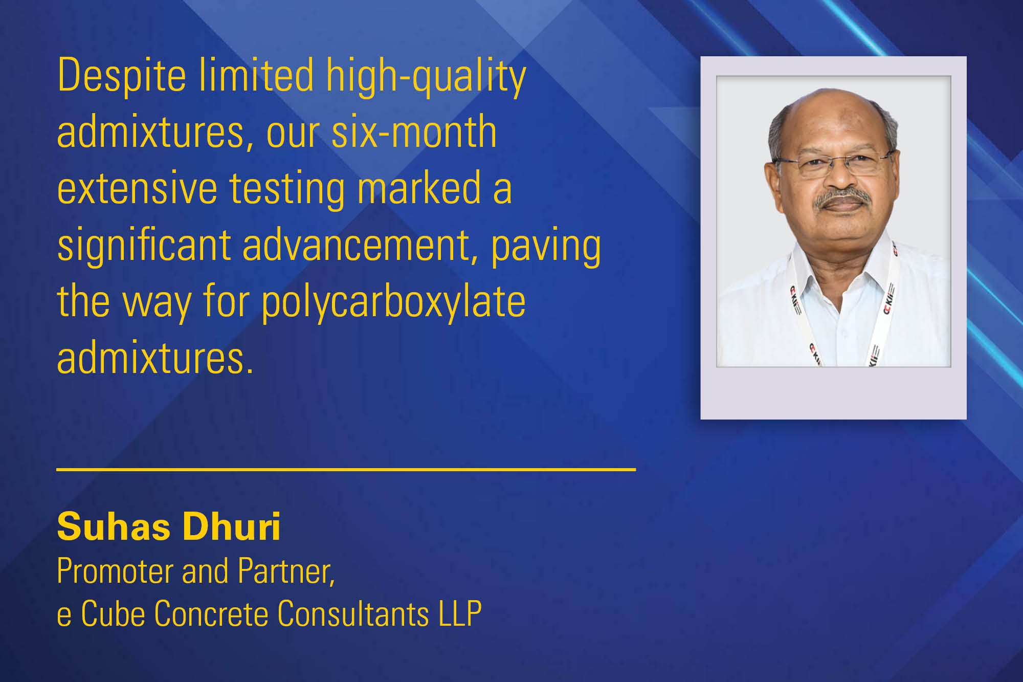 Suhas Dhuri Promoter and Partner, e Cube Concrete Consultants LLP _ B2B